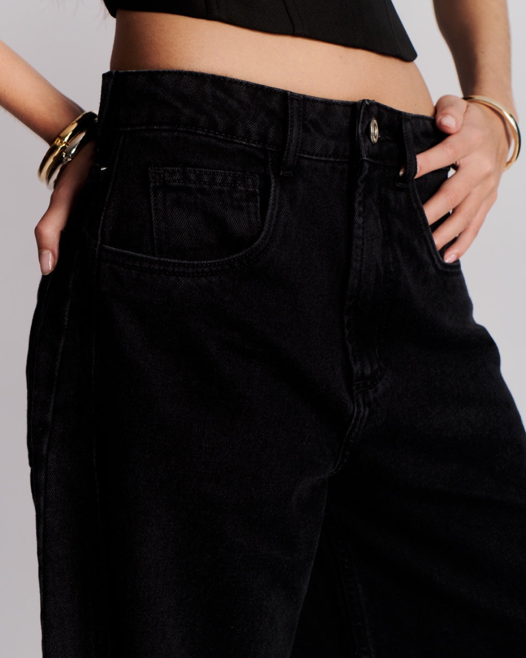 Jeans Barrel Black