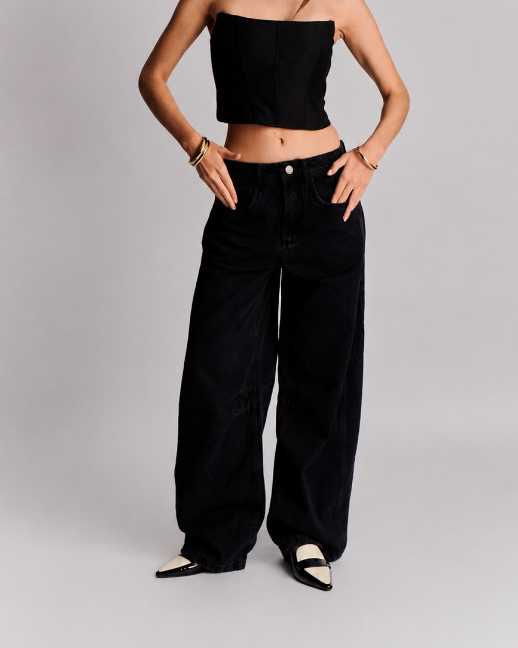 Jeans Barrel Black
