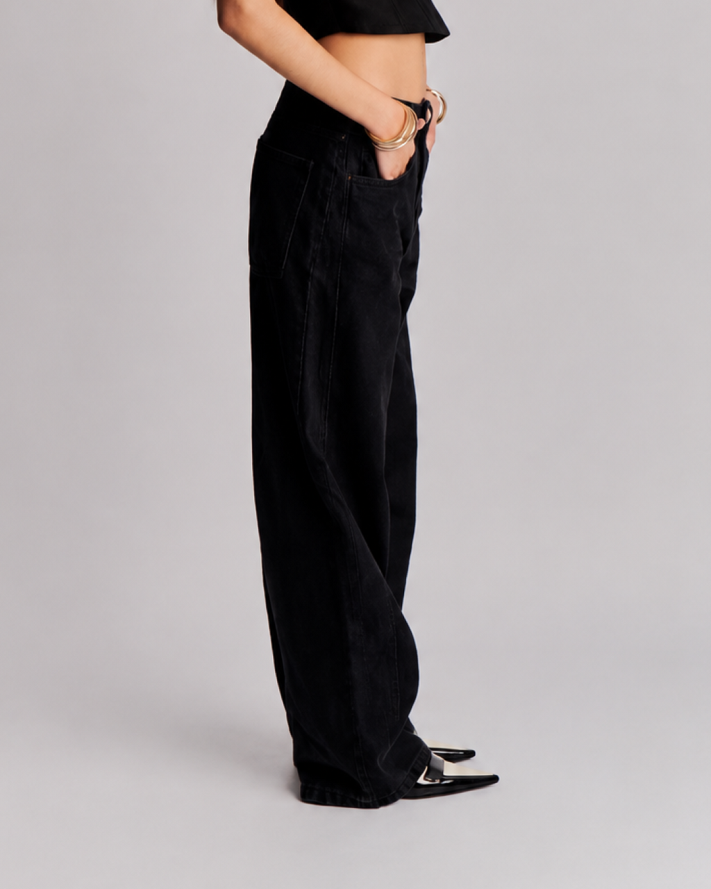 Jeans Barrel Black